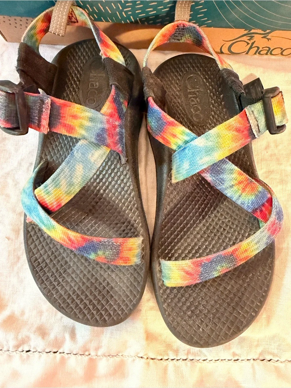 Chaco Kids Ecotread Tie-Dye Strap Sandals
